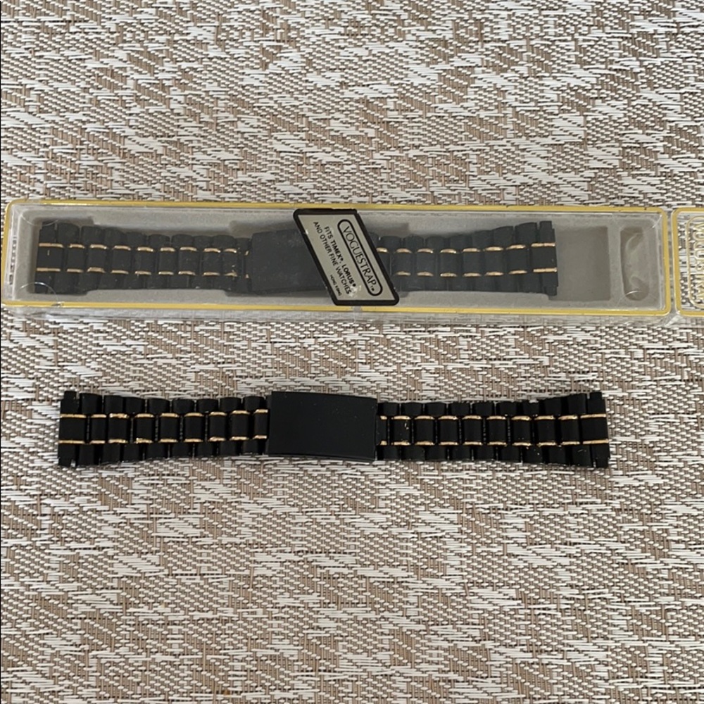 Men’s black watch band